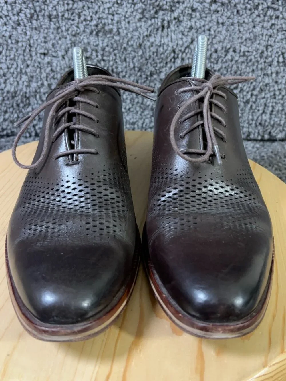 Cole Haan Washington Grand Laser Wingtip Oxford Mens Size 9 Leather Dress Shoes